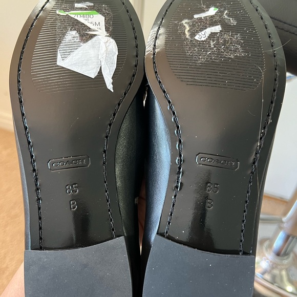 COACH LEATHER LOAFERS, SIZE 8.5 - Picture 6 of 8